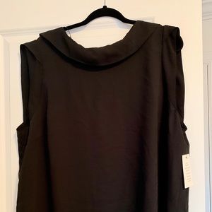 Eloquii Black Sleeveless Shell. Size 18